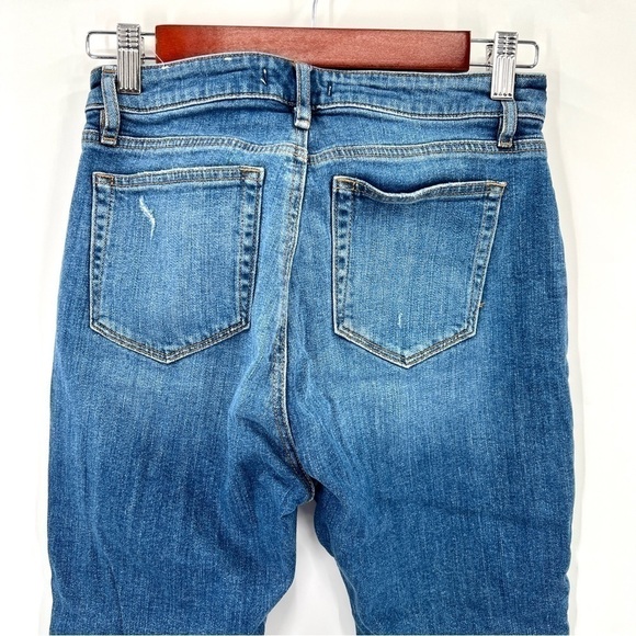 LOFT Woman's Blue Medium Wash Curvy High Waist Skinny Ankle Jeans Size 25 - Picture 9 of 13